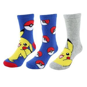 Textiel Trade Boy's Pokemon Catch Me If You Can Novelty Socks (3 Pair)
